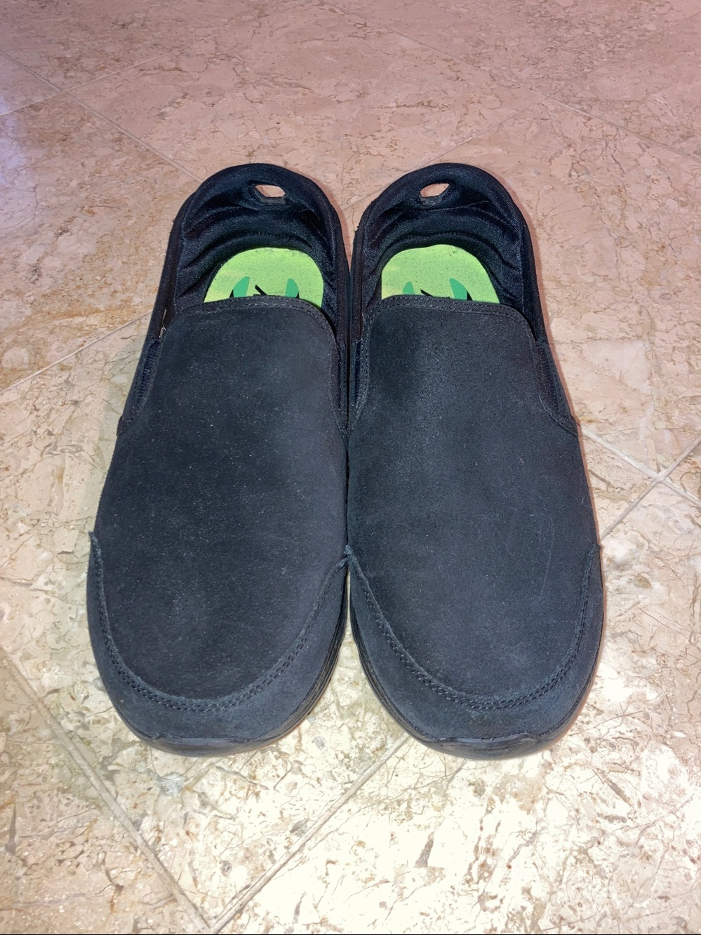 Skechers GOGA GOWALK 4 Black slip on sneakers Mens Size 13
